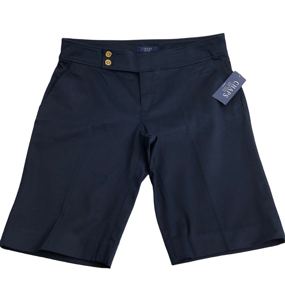 CHAPS‎ NAVY BLUE SHORTS SZ 6 NEW WITH TAG